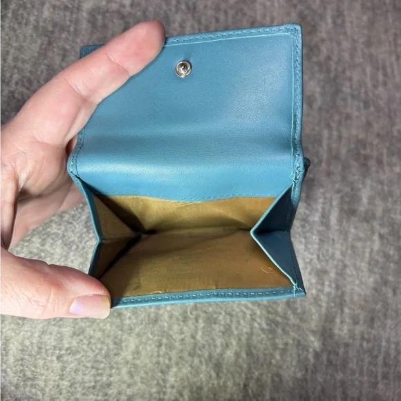 Coach Teal and Brown Leatherware Wallet - Picture 7 of 16